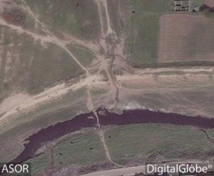 Immagine satellitare del fiume Khosr a Ninive, 1 aprile 2016