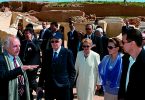 a Ebla insieme al presidente Giorgio Napolitano e al presidente della Repubblica Araba Siriana Bashar al-Assad.