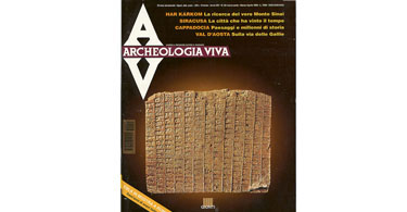 copertina rivista archeologia viva 50