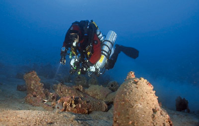 Ricerche e relitti nel mare di Messina